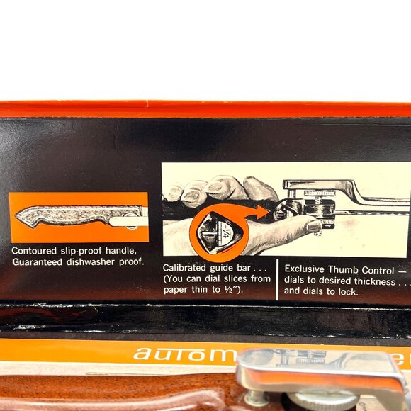 Vintage Automagic Slicer Knife Regent Sheffield Dynachrome Stainless Steel Blade - Picture 4 of 16